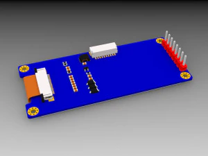 Tri-Color ePaper - eInk display 3D Model