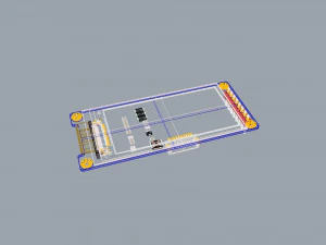 Tri-Color ePaper - eInk display 3D Model