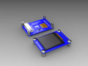 Modul LCD Waveshare 13 inci pengontrol ST7789 240x240 piksel xxSS Model 3D