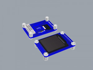 Waveshare 13inch LCD Module ST7789 controller 240x240 pixel xxSS Model 3D