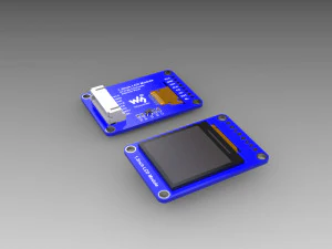Waveshare 13 in&ccedil; LCD Mod&uuml;l ST7789 denetleyici 240x240 piksel xxxx 3D Model