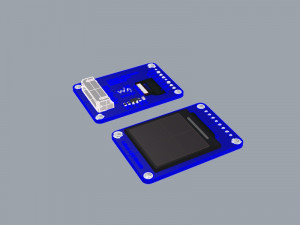 Waveshare 13inch LCD Module ST7789 controller 240x240 pixel xxxx 3D Model