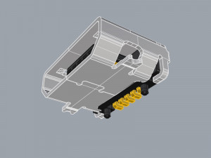 USB Micro B connector 3D मॉडल