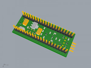 Blue Pill STM32 3D Model