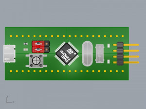 Blue Pill STM32 3D Model