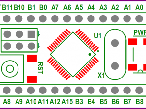 Blue Pill STM32 3D Model