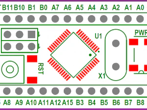 Blue Pill STM32 3D Model