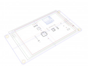 Nextion NX4832T035 35 Inch 480x320 HMI TFT LCD Touch Display Module 3D Модель
