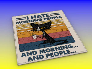 I hate morning people 3D Model