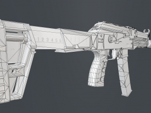 Submachinegun PPK-20 3D Model