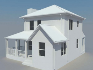 House Building 3ds Max Model Modèle 3D