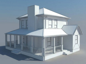 House Building 3ds Max Model Modèle 3D