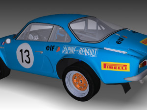 Alpin 1970 Super Sport Car 3D 모델