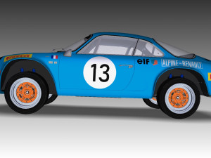 Alpin 1970 Super Sport Car 3D 모델