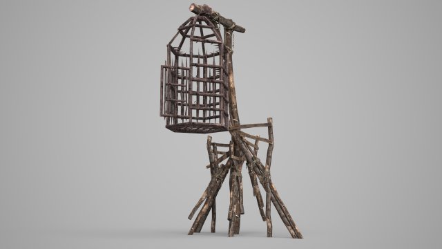 Ancient prison cage Modèle 3D .c4d .max .obj .3ds .fbx .stl .blend 