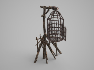 Ancient prison cage Modèle 3D