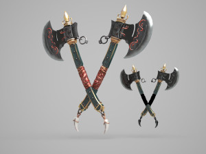 Ancient cold axe 3D मॉडल
