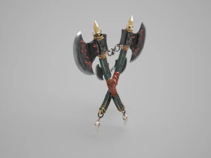 Ancient cold axe 3D Model