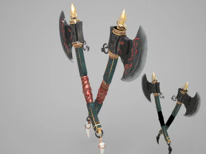 Ancient cold axe 3D Model
