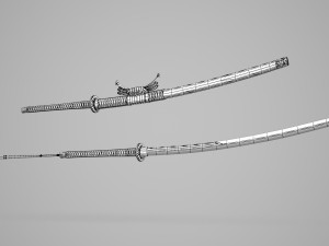 Ancient equipment katana 3D 모델