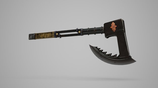 Ancient armed war axes Model 3D .c4d .max .obj .3ds .fbx .stl .blend 