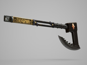 Ancient armed war axes Model 3D