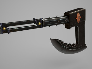 Ancient armed war axes Model 3D