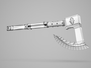 Ancient armed war axes Model 3D