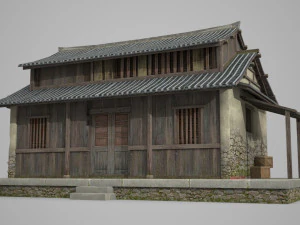 Case residenziali individuali di antichi edifici asiatici Modello 3D