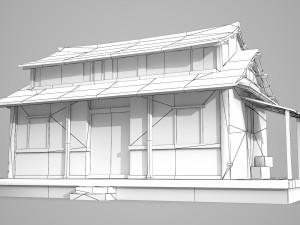 Individual residential houses of Asian ancient buildings 3Dモデル