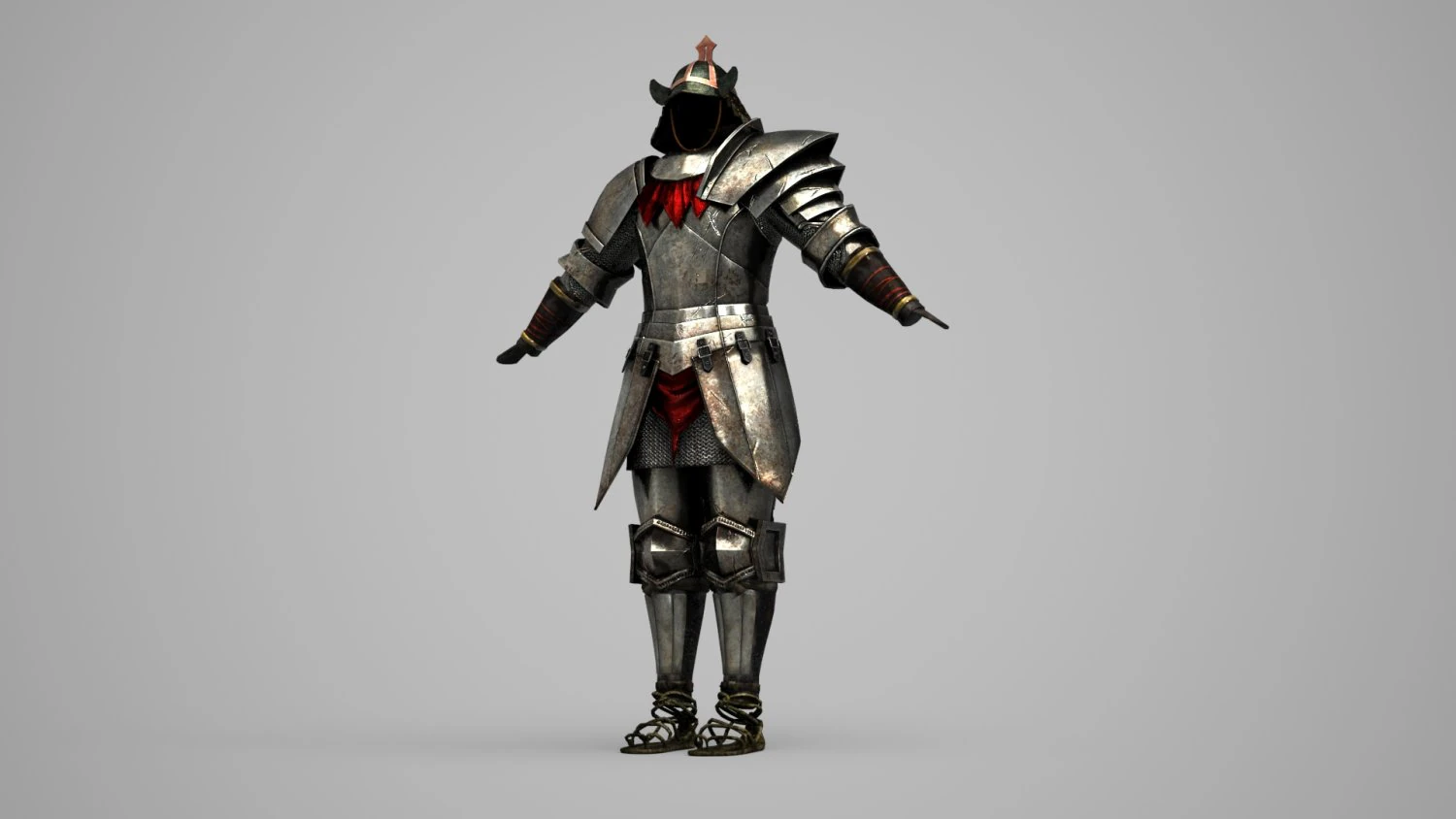 Ancient Asian warrior armor 3D Model .c4d .max .obj .3ds .fbx .stl .blend