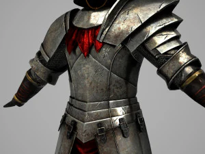 Ancient Asian warrior armor 3D Model