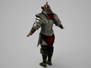 Ancient Asian warrior armor 3D Model
