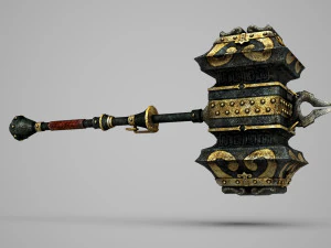 Eski ekipman s&uuml;per balyoz 3D Model