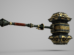 Ancient equipment super sledgehammer 3D Model