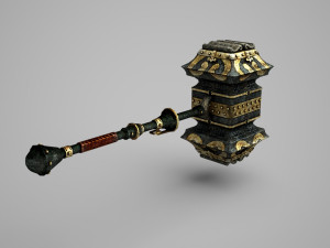 Ancient equipment super sledgehammer 3D Model