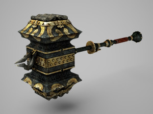 Ancient equipment super sledgehammer 3D Model