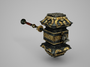 Ancient equipment super sledgehammer 3D Model