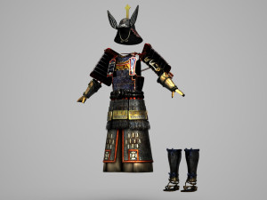 Ancient Asian warrior armor 3D Model