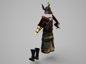 Ancient Asian warrior armor 3D Model