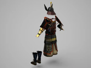 Ancient Asian warrior armor 3D Model
