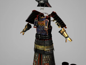 Ancient Asian warrior armor 3D Model