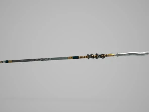 Antik Asya yılan bi&ccedil;imli mızraklarla donatılmıştı 3D Model