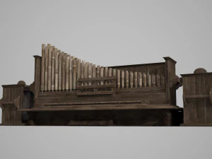 Ancient Grand Piano 3D Model