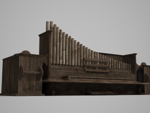 Ancient Grand Piano Model 3D