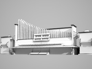 Ancient Grand Piano Model 3D