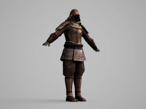 Ancient equipment warrior armor 3D Model