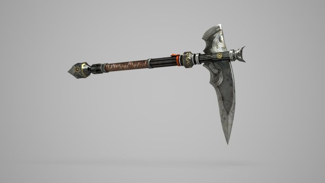 Ancient equipment sickle 3D Model .c4d .max .obj .3ds .fbx .stl .blend 