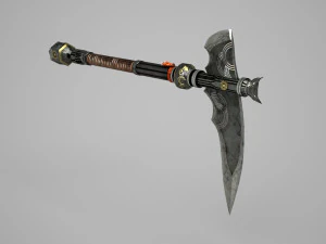 Foice de equipamento antigo Modelo 3D