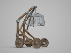 Ancient mobile prison wagon 3D Models